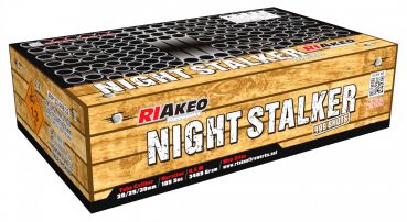 Riakeo Fireworks Silvester Batterie Verbund Feuerwerk "Night Stalker" 199 Schuss